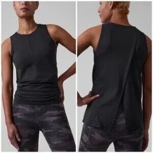 Athleta Foothill Seamless Tank Top | Black | Size XS | EUC